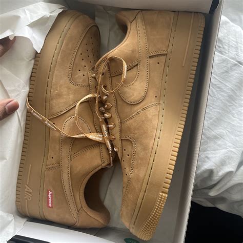 Size Nike Air Force Low Sp X Supreme Wheat Dn