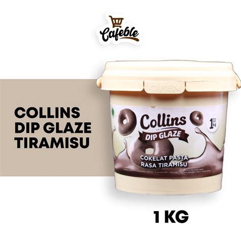 Jual Collins Dip Glaze Cokelat Pasta Rasa Tiramisu Kemasan 1 Kg