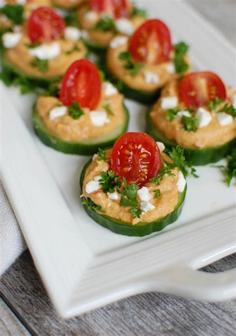 Cucumber Hummus Bites A Cedar Spoon