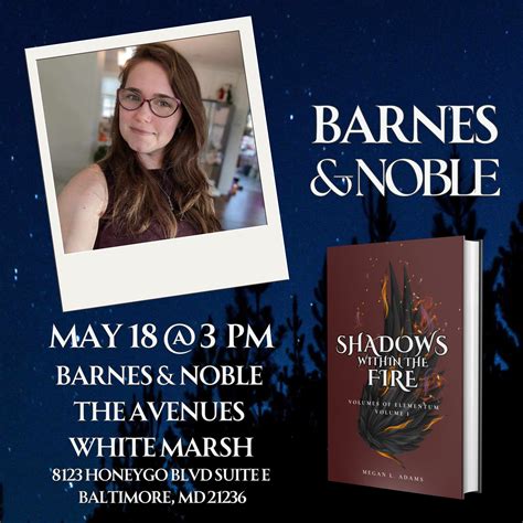 May 18 | Local Indie Author Megan L. Adams Book Signing | Baltimore, MD