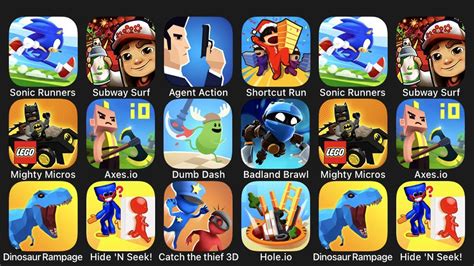 Sonic Runners Subway Surf Agent Action Shortcut Run Mighty Micros