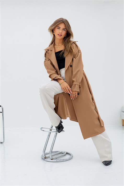 Shop Bruine Trenchcoat Elise Store