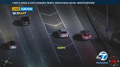 Lapd Chases Stolen Car Through Streets Of La [video]