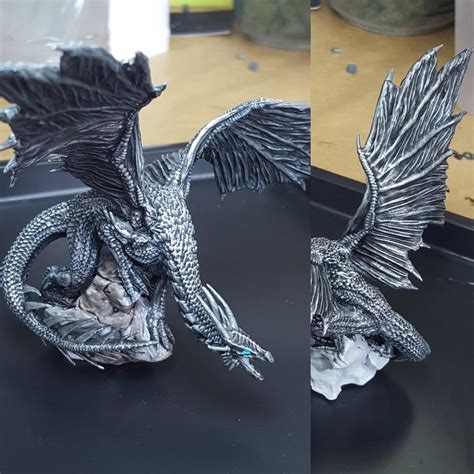 Pretty Pleased With This Silver Dragon I Just Finished Most Effort Put