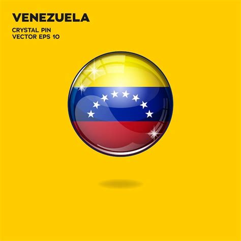 Botones 3d De La Bandera De Venezuela Vector Premium