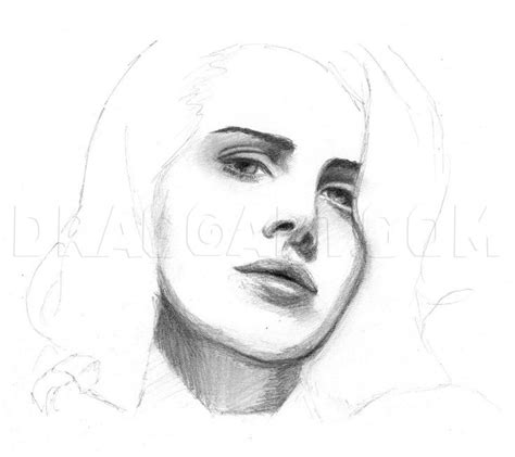 How To Draw Lana Del Rey Step By Step Drawing Guide By Quynhle