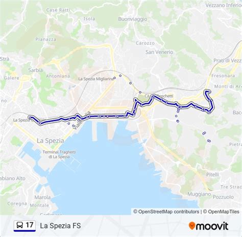 Linea 17 Orari Fermate E Mappe La Spezia FS Aggiornato