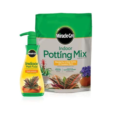 Miracle Gro Indoor Potting Mix And Indoor Plant Food VB3000551 The