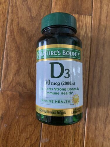 Nature S Bounty D Mcg Iu Rapid Release Softgels Exp