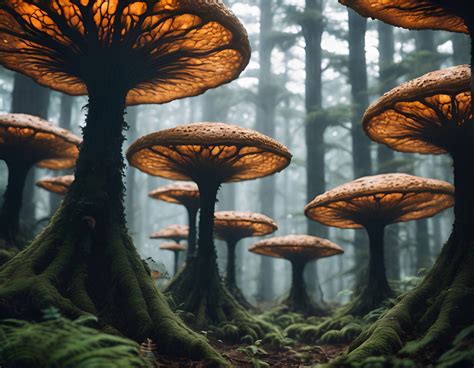 Exploring a Mycelial Forest by ImagesByAndrew on DeviantArt