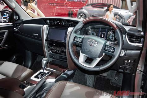 India Bound Toyota Fortuner Interior Showcased At Giias