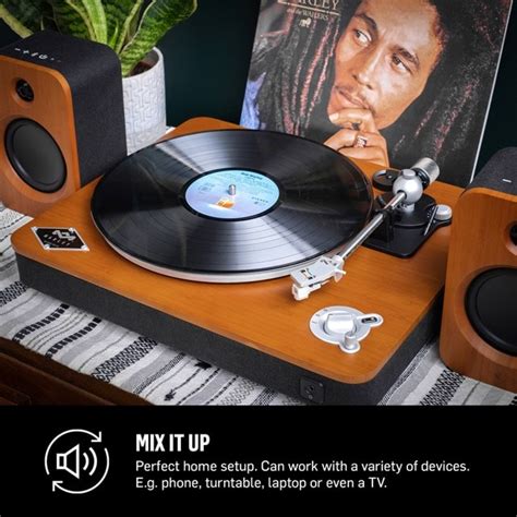 House Of Marley Simmer Down Duo Bluetooth Bookshelf Speakers Hmv