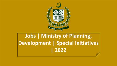 Ministry Of Planning And Development Jobs