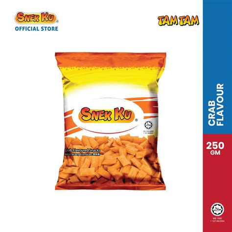 Snek Ku Tam Tam Crab Flavoured Snacks 250g