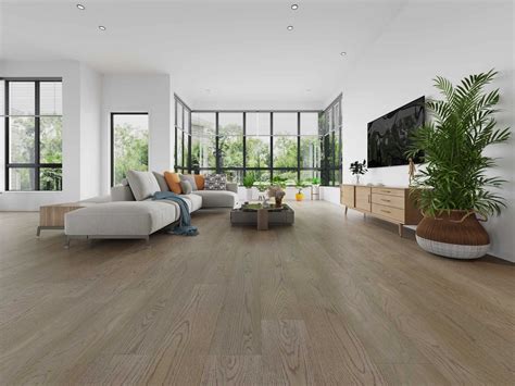 Sky Vidar Flooring American White Oak Wirebrushed Engineered Hardwood 7