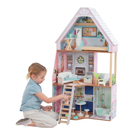 Kidkraft Wooden Matilda Dollhouse With Ez Kraft™ Assembly With 23