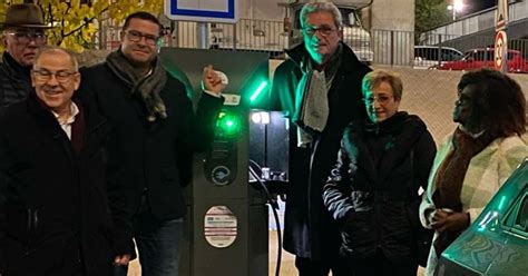 Malzéville Inauguration des bornes de recharge pour véhicules électriques