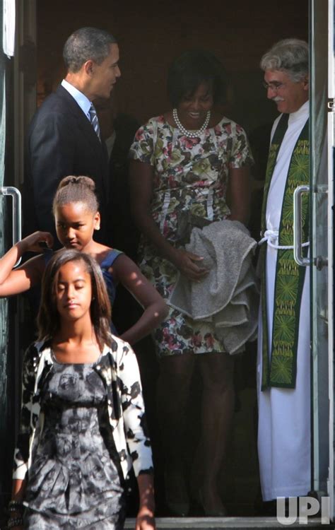 Photo President Obama Attends Church In Washington Wax20100919313