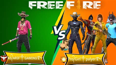 As Arif Gaming 🔥 Vs Pro Players Free Fire 1 Vs 4 Insane Clash Squad