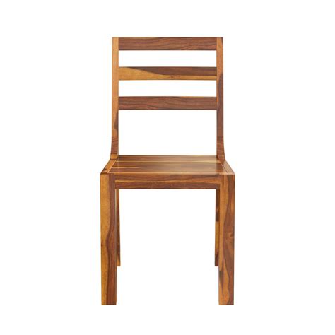 San Mateo Rustic Solid Wood Ladder Back Dining Chair