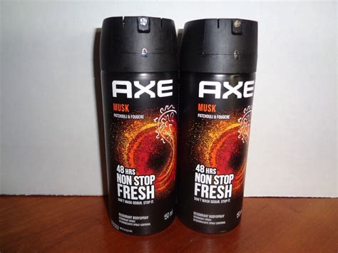 Lot Of Axe Musk Deodorant Body Spray For Men Ml Oz Each