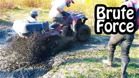 Kawasaki Brute Force 650 Mudding Atv 4x4 Youtube