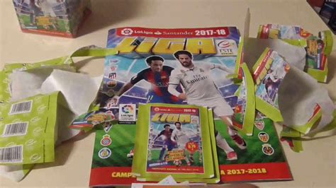 Apertura caja Primera edición Liga ESTE 2017 2018 Panini unboxing YouTube