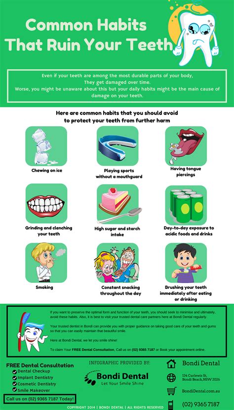 Common Habits That Ruin Your Teeth | Bondi Dental