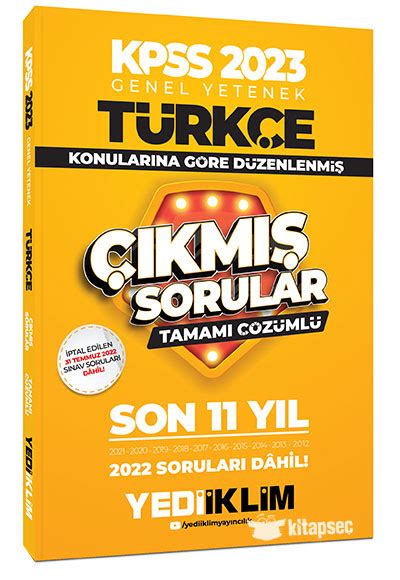 2023 KPSS Genel Yetenek Türkçe Konularına Göre Tamamı Çözümlü Son 11