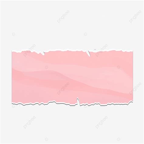 Ledger Paper PNG Image Broken Pink Paper Vintage Torn Paper Hand