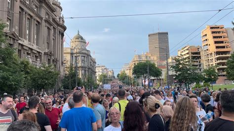 Oslobo Enje Srbija Protiv Nasilja Deveti Protest U Beogradu