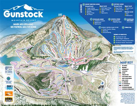 Gunstock Mountain Resort Map Interactive Map Of Gunstock