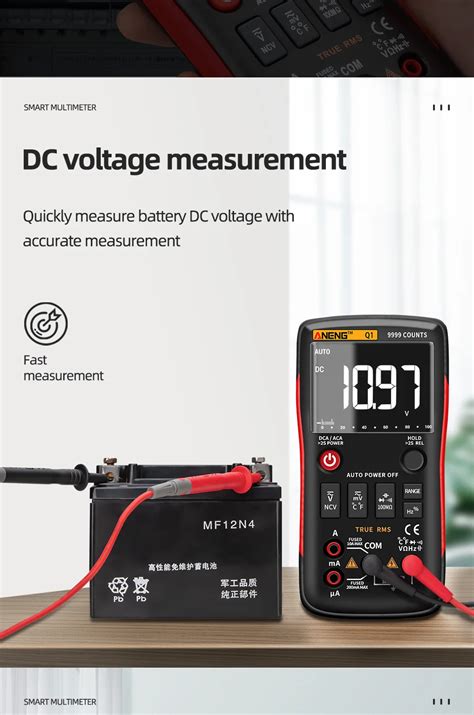 Aneng Q1 True Rms Multímetro Digital Multimetro Digital Profissional Dmm Automotive Electrical