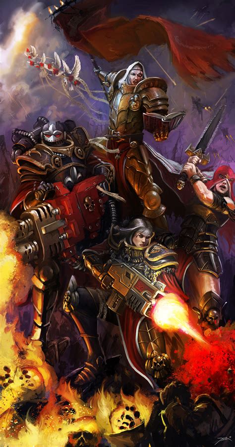 Sisters of Battle - Art by Rob Jenx - 40K Gallery