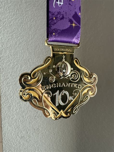 RunDisney Inaugural Enchanted 10K Medal 2014 EBay