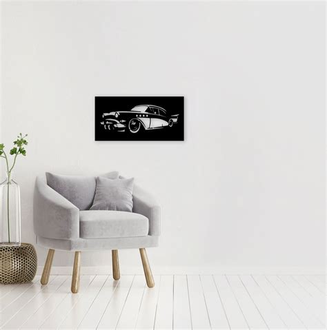 Classic Car Metal Wall Art Metal Wall Art Decor Car Wall - Etsy