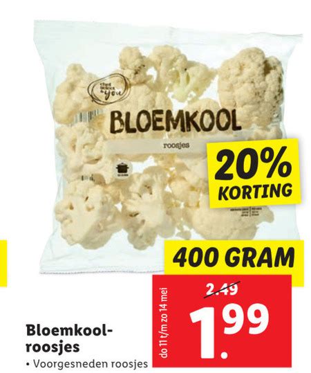 Bloemkool Folder Aanbieding Bij Lidl Details