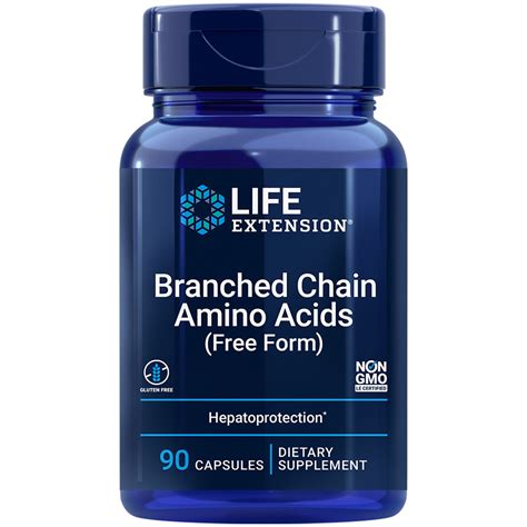 Branched Chain Amino Acids, 90 Capsules - Life Extension Australia