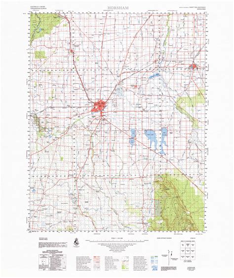 Buy 7324 Horsham 1100k Topographic Map