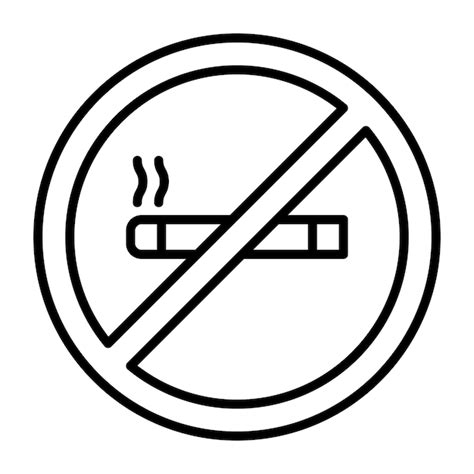 Premium Vector No Smoking Vector Illustration Style