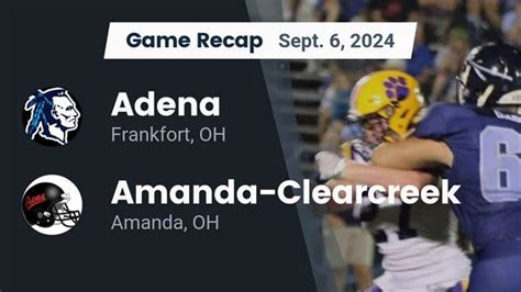 Football Game Preview Adena Warriors Vs Paint Valley Bearcats