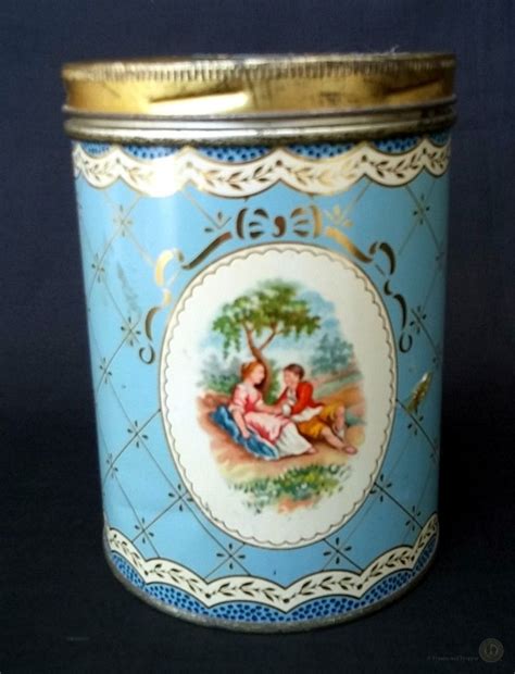 VTG Foxs Glacier Mints Tin With Screw On Lid 13cm Tall FREE