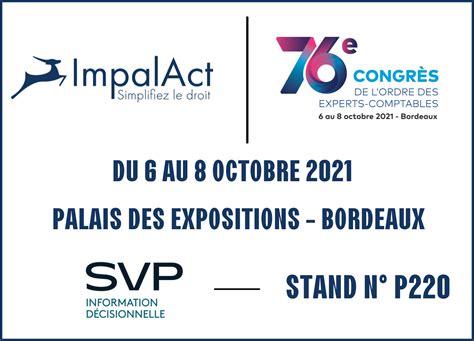 ImpalAct au Congrès de l Ordre des Experts comptables 2021 Impalact