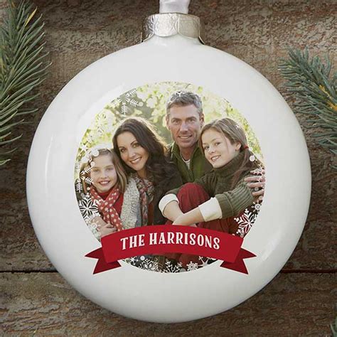 Personalized Photo Globe Christmas Ornaments - Classic Holiday