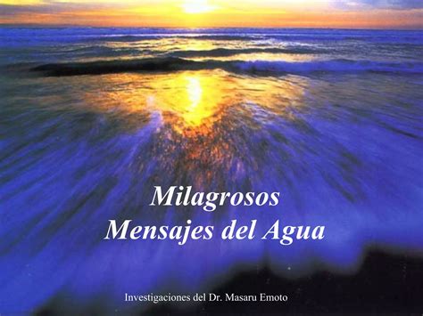 Mensajes Del Agua PPT