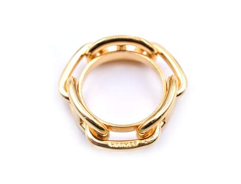 Hermes Gold Plated Regate Scarf Ring At 1stDibs Hermes Regate Scarf