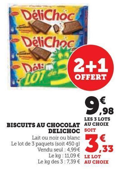 Promo Biscuits Au Chocolat Delichoc Chez Hyper U