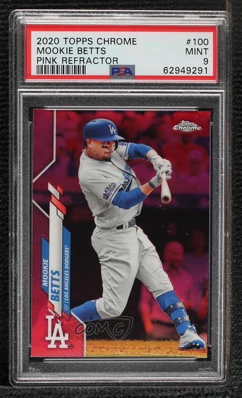 2020 Topps Chrome Pink Refractor 100 Mookie Betts For Sale Online EBay