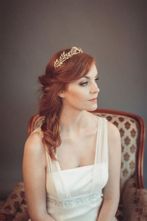 Gold Leaf Headband Greek Goddess Headband Grecian Tiara Wedding