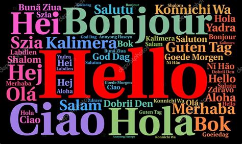 Hello In Different Languages Poster